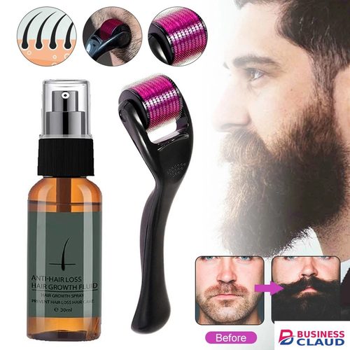30ml Men Beard Growth Roller Set Beard Growth Kit Men's Beard Growth Essence Nourishing Enhancer Beard Oil Spray Beard Care in Kenya-premium-incense-scent