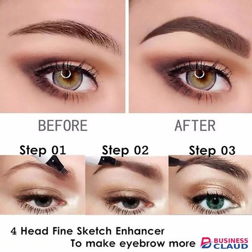 4 Tip Microblading Tattoo Eyebrow Pencil Brow Tattoo Pen Paint Makeup Eyebrows Waterproof Gray Brown in Kenya-premium-incense-scent
