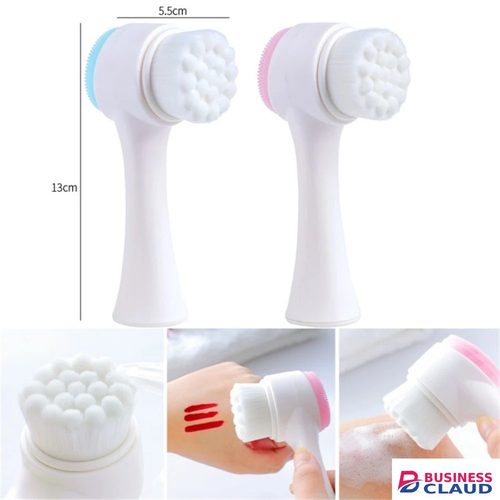 Double-Sided Silicone Face Cleansing Brush Facial Cleanser Blackhead Removal Product Pore Cleaner Exfoliator Face Scrub Brush