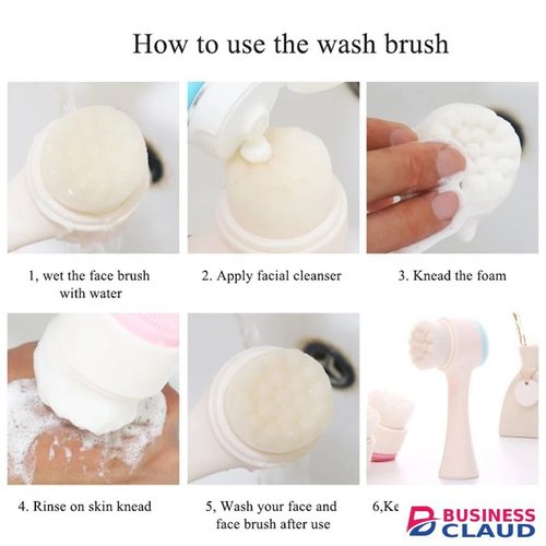 Double-Sided Silicone Face Cleansing Brush Facial Cleanser Blackhead Removal Product Pore Cleaner Exfoliator Face Scrub Brush Product in Kenya-premium-incense-scent