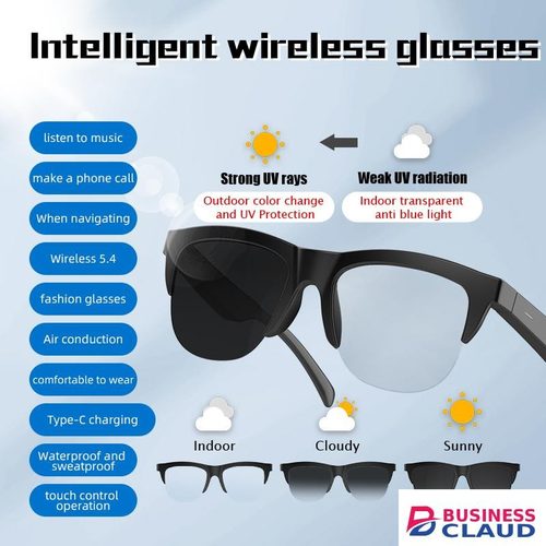 Bluetooth Color-changing Smart Glasses - Air Conduction Calls & Music with UV Protection in Cables-led-light-flashlight
