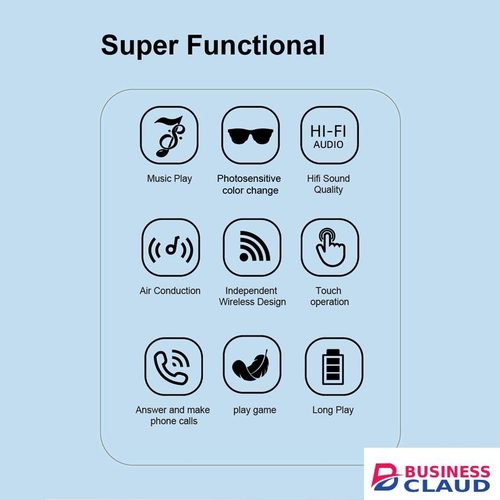 Bluetooth Color-changing Smart Glasses - Air Conduction Calls & Music with UV Protection in Cables-led-light-flashlight
