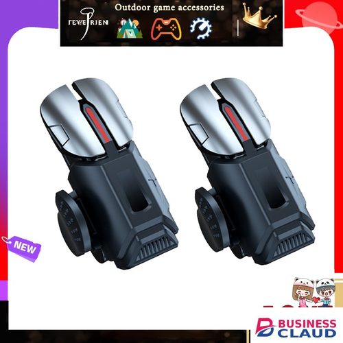 Mobile Game Triggers for iPhone/Android, Shooting Sensitive Controllers, Joystick Aiming & Shooting Triggers, for PUBG, COD, Fortnite, Zero Lag, 6 Finger Gamepads - High Sensitivity. in Cables-led-light-flashlight