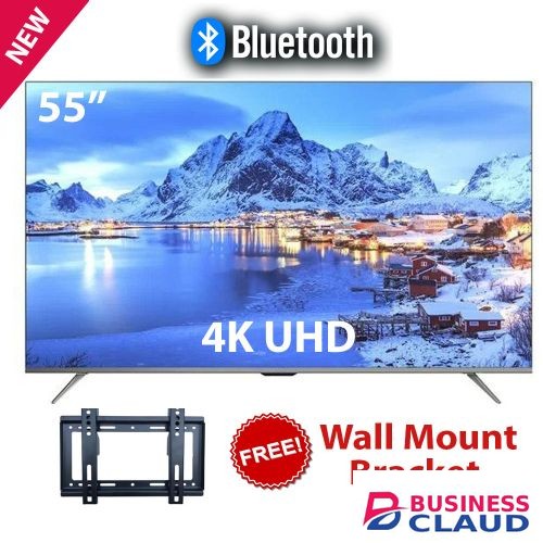 Free Vitron 55" Inch FRAMELESS,BLUETOOTH-4K Smart Android TV,NETFLIX+FREE TILT BRACKET+TV GUARD(1YR WARRANTY) + BRACKET + FREE DELIVERY TODAY warranty in Upper-hill