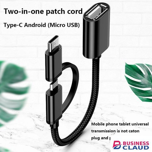 2 In 1 OTG Adapters Multi-port Adapter Cable Android Type-C Cable USB Flash Drive Suitable For Mobile Phones, Computers And TabletsMobile Phone Adapter USB 3.0 Adapter USB Data Cable in 1-otg-adapters-multi-port-adapter-cable-android-type-c-cable-usb-flash-drive-suitable-for-mobil