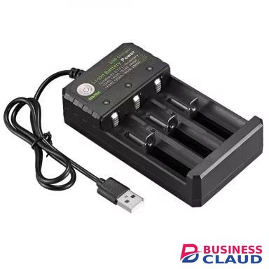 18650 Battery Charger Black 1 2 4 Slots AC 110V 220V Dual For 18650 Charging 3.7V Rechargeable Lithium Battery 4 Ports Charger in Built-charging-cable-and-22-5w-fast-charging