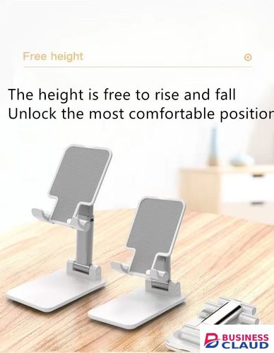 Mobile phone holder Universal Desktop Mobile Phone Holder Stand For Phone/Pad/tablet Adjustable Phone Holder Tablet Foldable Table Cell Phone Desk Stand Holder in Usb-cable-black