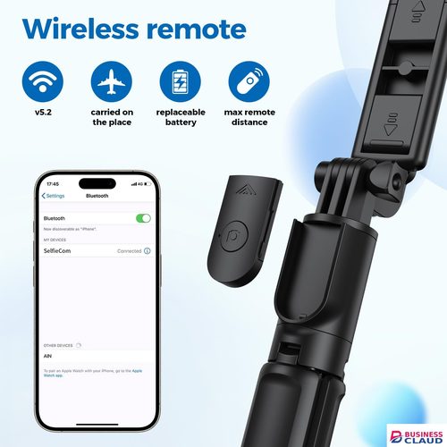 PAFEL R1/R1S Bluetooth selfie stick 3in1 phones tripod stand fill light telescopic selfie stick wireless remote control tripod Bluetooth live streaming mobile phone stands in Built-charging-cable-and-22-5w-fast-charging