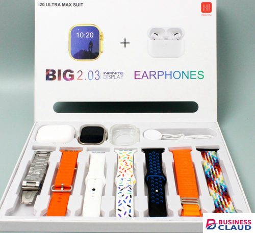I20 Ultra Max Smart Watch Ultra 10 In 1 Waterproof 7 Straps + Protective Case + Earphones Men Women 49MM Bluetooth Call Heart Rate Wireless Charging Fitness Bracelet Smartwatch Set in 1-waterproof-7-straps-protective-case-earphones-men-women-49mm