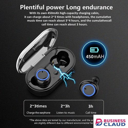 RichRipple Y50 Plus+ Wireless Bluetooth Earphone TWS Stereo Earbuds In-Ear Earpods Touch Control 450mAh with Mic Earphone for iOS&Android in Ear-earpods-touch-control-450m