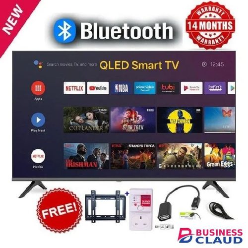 VITRON 43" INCH QLED TV BLUETOOTH CONNECTIVITY HTC4300QFS FRAMELESS FHD SMART TV ANDROID & DIGITAL TV, NETFLIX ,YOUTUBE TELEVISION BUILT-IN WIFI, APP STORE 1GB-RAM 8GB- warranty in Upper-hill