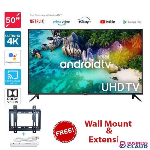 Free Vitron 50" Inch FRAMELESS 4K UHD Android,HDMI,USB Inbuilt WIFI Television+FREE GIFTS+14 MONTHS WARRANTY warranty Gift in Upper-hill