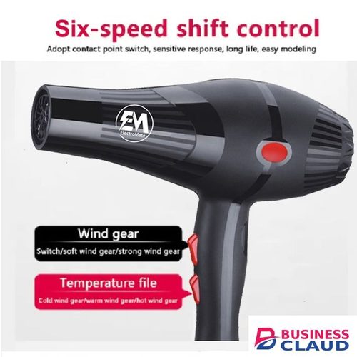 Professional EM Blow Dryer Hair Blower 2200W hair dryer professional with 3 Speed & 2 Temperature Settings – Includes 2 Styling Nozzle & 2 Comb Attachments for Versatile Hair Styling ElectroMate in Kenya-premium-incense-scent