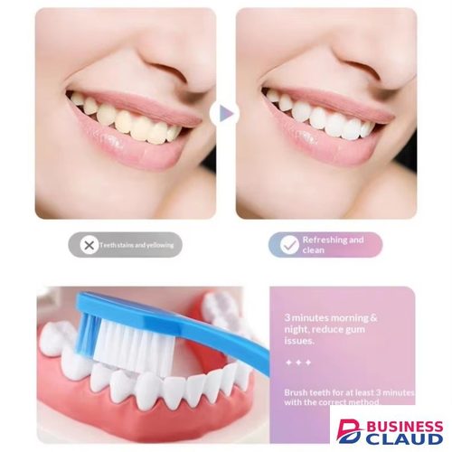 Professional Busaurus Nicotinamide Dazzle Whitening Toothpaste 100g - Blue & Pink Starry Texture, Professional Teeth Brightening, Fresh Mint Breath, Remove Stains & Oral Odor in Kenya-premium-incense-scent