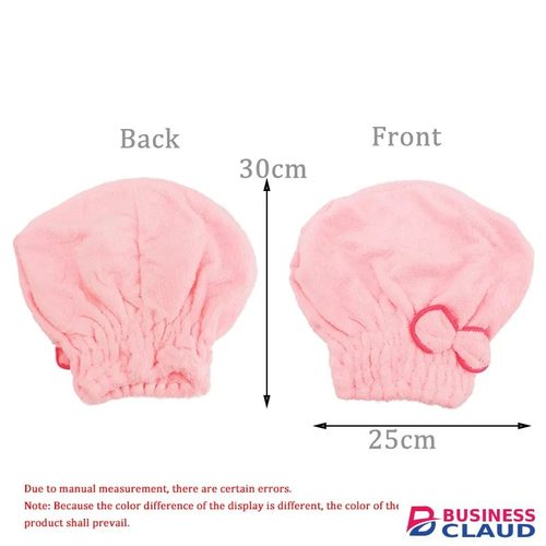Shower Cap Women Hair Cap Microfibre Quick Hair Drying Bath Spa Bowknot Cap Wrap Towel Hat For Bath Bathroom Accessories