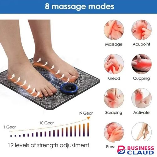 Foot Massger Electric EMS Sole Massage Pad Feet Muscle Stimulation 8 Modes 19 Level Relaxation USB Charging Portable Foldable Massager Mat Improve Blood Circulation Relief Pain Relax Feet in Kenya-premium-incense-scent