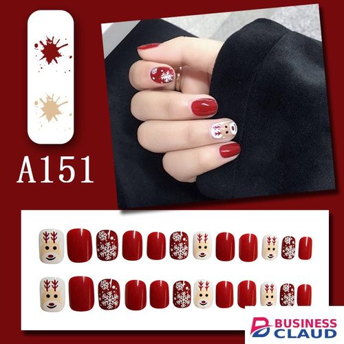24pcs Fake Nails Reusable Stick On Nails Press on Full Cover False Nail Tips with Jelly Stickers Makeup Accessories in Kenya-premium-incense-scent