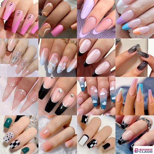 24pcs Fake Nails Reusable Stick On Nails Press on Full Cover False Nail Tips with Jelly Stickers Makeup Accessories in Kenya-premium-incense-scent