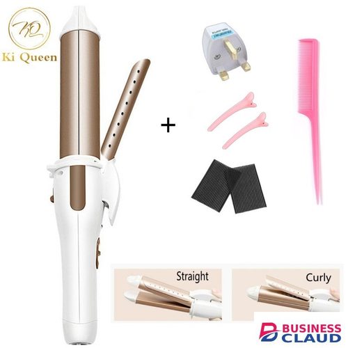 2 In 1 Curling Iron Hair Straightener Gold+6 Gifts in 1-curling-iron-hair-straightener-gold-6-gifts
