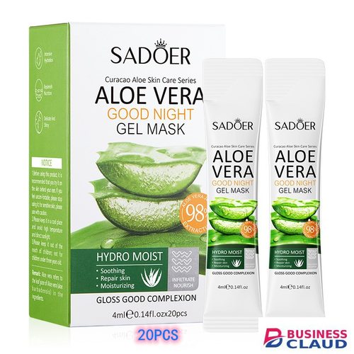 SADOER 27Pcs Skin Care Set Aloe Facial Cleanser +Aloe Moisturizing lotion + Face Essence +Face Toner Tone+Eye Cream + Masks 20PCS+Lipstick + Hand Cream Gift set in Kenya-premium-incense-scent