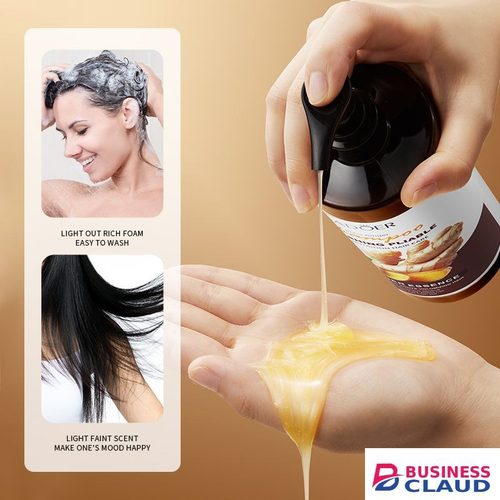 4PCS SADOER Ginger Hair Care 4PCS Set: Shampoo, Conditioner, Hair Mask & Treatment Liquid - Reduces Dryness, Bifurcation & Coarseness, Leaving Hair Elastic & Shiny in Kenya-premium-incense-scent