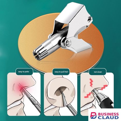 Portable Nose Hair Ear Trimmer For Men Stainless Steel Manual Washable Portable Hair Remover Nose Vibrissa Razor Shaver With Steel Box in Kenya-premium-incense-scent