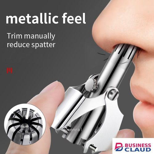Portable Nose Hair Ear Trimmer For Men Stainless Steel Manual Washable Portable Hair Remover Nose Vibrissa Razor Shaver With Steel Box in Kenya-premium-incense-scent