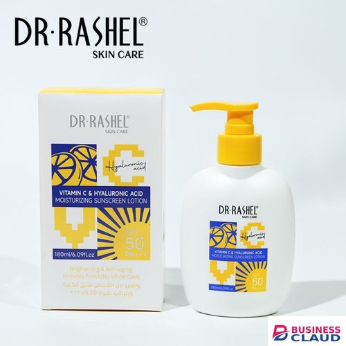 Dr. Rashel Vitamin C & Hyaluronic Moisturizing Sunscreen Lotion SPF 50 Sunblock Sun Protection Skin Care Cream Lotion in Kenya-premium-incense-scent
