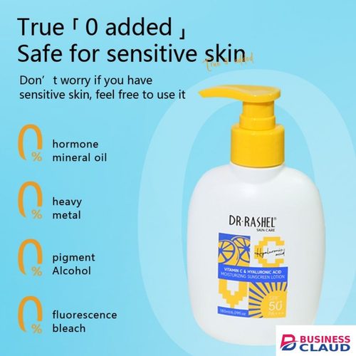 Dr. Rashel Vitamin C & Hyaluronic Moisturizing Sunscreen Lotion SPF 50 Sunblock Sun Protection Skin Care Cream Lotion in Kenya-premium-incense-scent