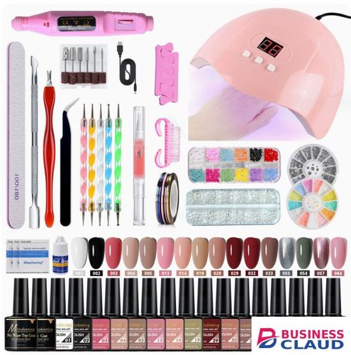 Gel Nail Polish Kit with U V Light and Drill Starter Kit 16 Colors Gel Nail Polish Poly Nail Gel Kit Base Top Coat Kit Nail Stickers Professional Gel Manicure Kit with Everything Gift for Women in Kenya-premium-incense-scent