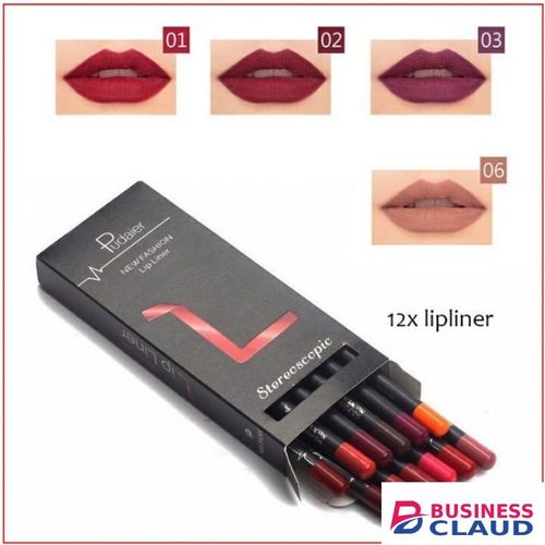 12 Colors Lip Liner Pencil Nude Matte Lipliner Moisturizing Waterproof Long Lasting Lipstick Liner