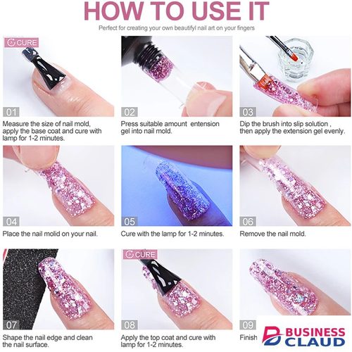 12pcs Poly Extension Gel Manicure Kit Poly Gel With Mini Nail Lamp Basic Coat Poly Gel Nail Art Kits for Starter Basic Coat Poly Gel Nail Art Kits for Starter in Kenya-premium-incense-scent