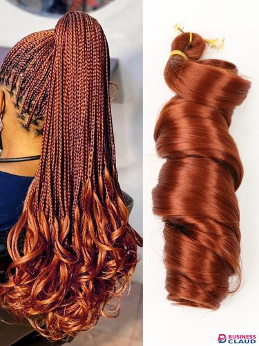 【Hair Extensions 】Braidable smooth crochet wig for Black Women - Can Create Deep Wave Styles - Natural Permeable Odorless Stable Easy to manage Simple Operation for Daily Use【Red-brown 】 in Kenya-premium-incense-scent