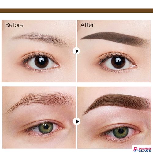 One Step Makeup Kit Eyebrow Powder Stamp Shaping Kit Long Lasting Contouring Eyebrow Shape Stamp Brow with 10 Eyebrow Stencils 2 Brushes Eye Shadow