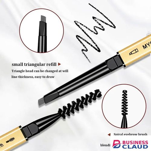 Professional Double Head Eyebrow Pencil Super Fine Natural Long Lasting Waterproof Professional Brow Pen Eye Makeup Tattoo Eyebrow Pencil Brow Tattoo Pen Paint Makeup Eyebrows in Promotio