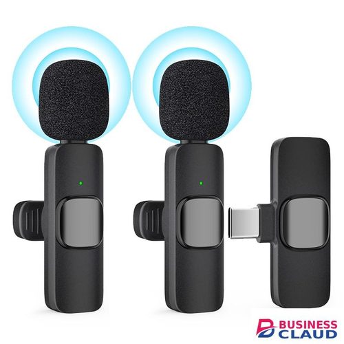 Portable K9 Type-C Wireless Bluetooth Lavalier Microphones Portable Audio Video Recording Mini Mic for Phone Live Broadcast Gaming Mic Wireless Microfone for TIKTOK Youtube FacebookGame Photo Video Accessories in Cables-led-light-flashlight