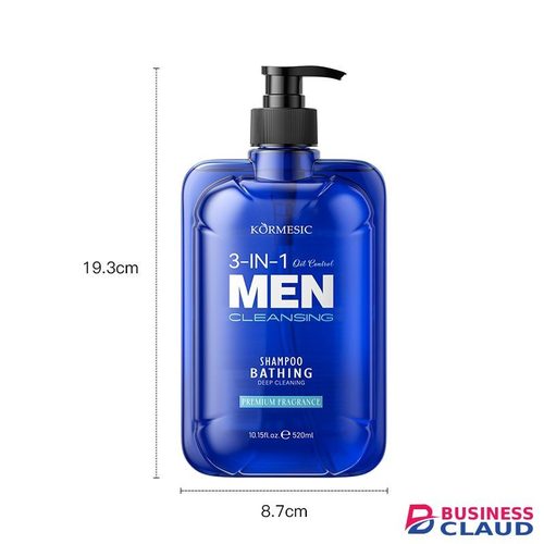 520ml Men's 3-in-1 Shower Gel, Shampoo & Face Wash | Multi-Purpose Body Wash with Micron-Level Foam to Eliminate Stickiness & Sweat Odor for Soft, Smooth Skin Oil control in 1-shower-gel-shampoo-face-wash-multi-purpose-body-wash-with-micron-level-foam-to-el