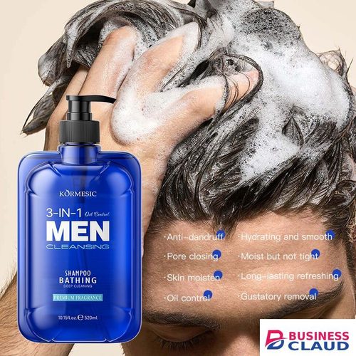520ml Men's 3-in-1 Shower Gel, Shampoo & Face Wash | Multi-Purpose Body Wash with Micron-Level Foam to Eliminate Stickiness & Sweat Odor for Soft, Smooth Skin Oil control in 1-shower-gel-shampoo-face-wash-multi-purpose-body-wash-with-micron-level-foam-to-el