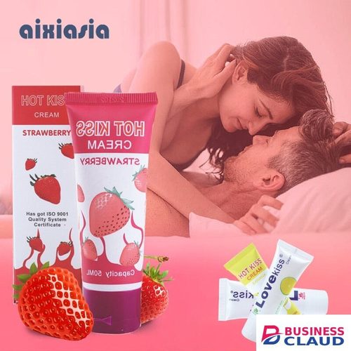 Sex Lubricant Water Based Sex Lube Oil Long Lasting Lubricant Edible Fruit Flavor Massage Body 50ml Oil Anal Gel Adult Toys for Sex for Women Men Strawberry Flavor - Hot Kiss - in Kenya-premium-incense-scent