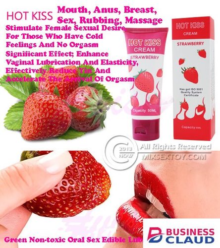 Sex Lubricant Water Based Sex Lube Oil Long Lasting Lubricant Edible Fruit Flavor Massage Body 50ml Oil Anal Gel Adult Toys for Sex for Women Men Strawberry Flavor - Hot Kiss - in Kenya-premium-incense-scent
