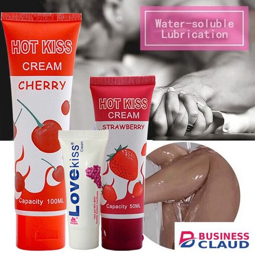 Sex Lubricant Water Based Sex Lube Oil Long Lasting Lubricant Edible Fruit Flavor Massage Body 50ml Oil Anal Gel Adult Toys for Sex for Women Men Strawberry Flavor - Hot Kiss - in Kenya-premium-incense-scent