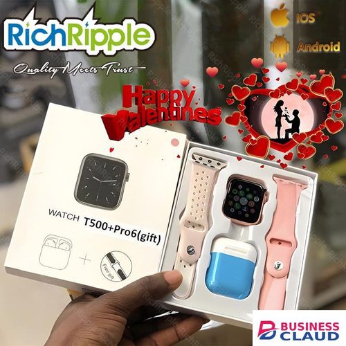 RichRipple T55 Pro Max 2 in 1 Smart Watch&Earphones Men Women Bluetooth Calling Blood Pressure Heart Rate Monitor Sports Fitness Bracelet Smartwatch+Free Gift Bluetooth Earphone