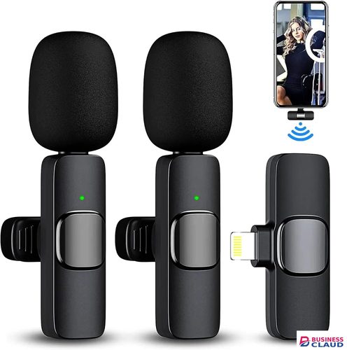 Wireless Lavalier Microphone Broadcast Lapel Microphones Set Short Video Recording Chargeable Handheld Microphone Live Streaming in Usb-cable-black