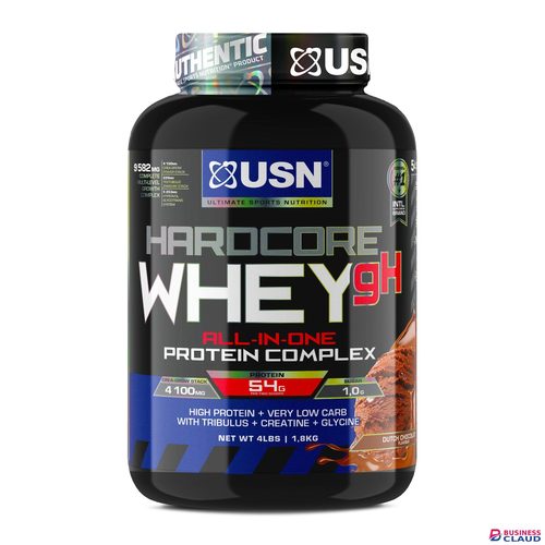 USN Hardcore Whey gH, all-in-one lean mass gainer with premium whey protein, creatine and a testo booster.