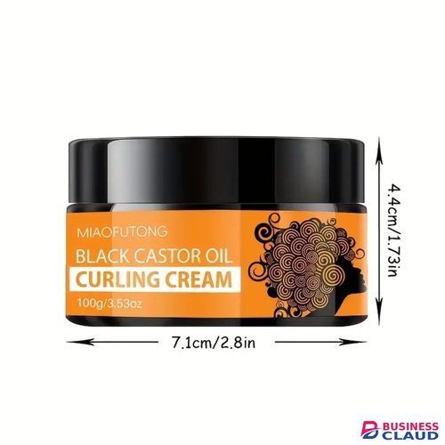 Black Castor Oil Curl Enhancing Cream - Provides Long-Lasting Hold And Moisture, Suitable for All Hair Types, an Ideal Choice for Dry And Curly Hair.