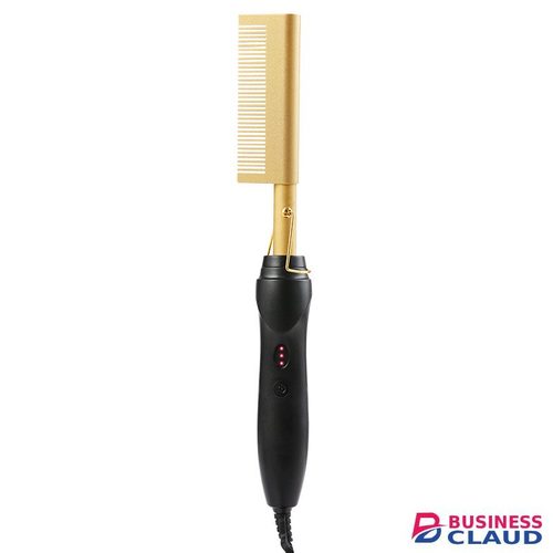 2 in 1 Hot Comb Straightener Electric Hot Heating Comb Wet Dry Hair Iron Hair Straightener Brush Hair Curler Hair Styling Tools Wigs Straightening Brush