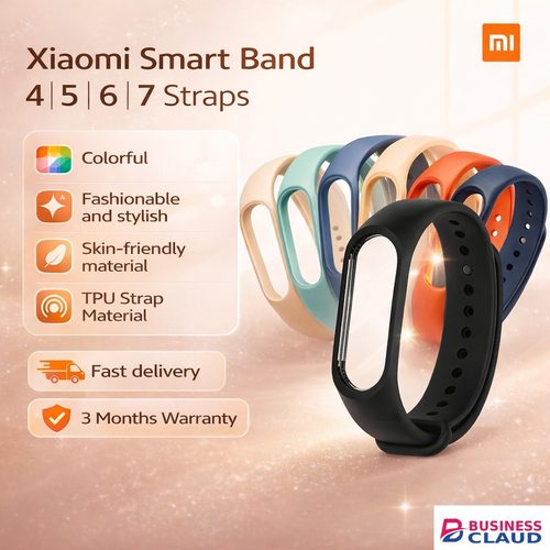 Stylish Xiaomi Smart Band 4, 5, 6, 7 Replacement Strap, Colorful, fashionable and stylish, Skin-friendly material, TPU Strap Material, Adjustable Wrist Strap Length : 157mm ~ 205mm, Ultra Soft and Matte in Built-charging-cable-and-22-5w-fast-charging