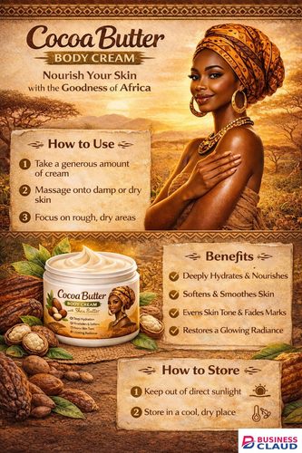 Cocoa Butter & Shea Butter Body Cream – Deep Moisturizing, Skin Brightening & Glow Boosting Lotion for Smooth Radiant Skin in Kenya-premium-incense-scent