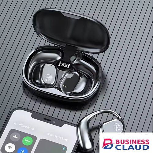 Wireless Bluetooth Earphones Earhook Sports Waterproof Earpods Long Battery Life LED Display Stereo Noise Reduction Earbuds Bluetooth V5.4 Touch Control Wireless Earphones With Microphone