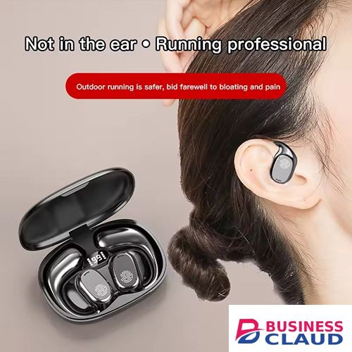 Wireless Bluetooth Earphones Earhook Sports Waterproof Earpods Long Battery Life LED Display Stereo Noise Reduction Earbuds Bluetooth V5.4 Touch Control Wireless Earphones With Microphone in Built-charging-cable-and-22-5w-fast-charging